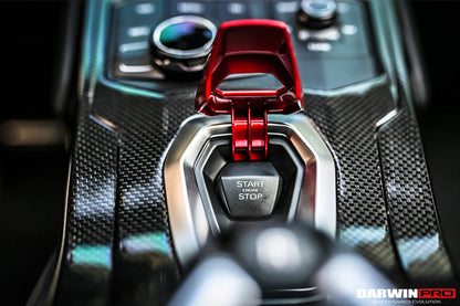 DarwinPRO 2015-2023 Lamborghini Huracan LP610 & LP580 & EVO Autoclave Carbon Fiber Center Console Border Trim - DarwinPRO Aerodynamics