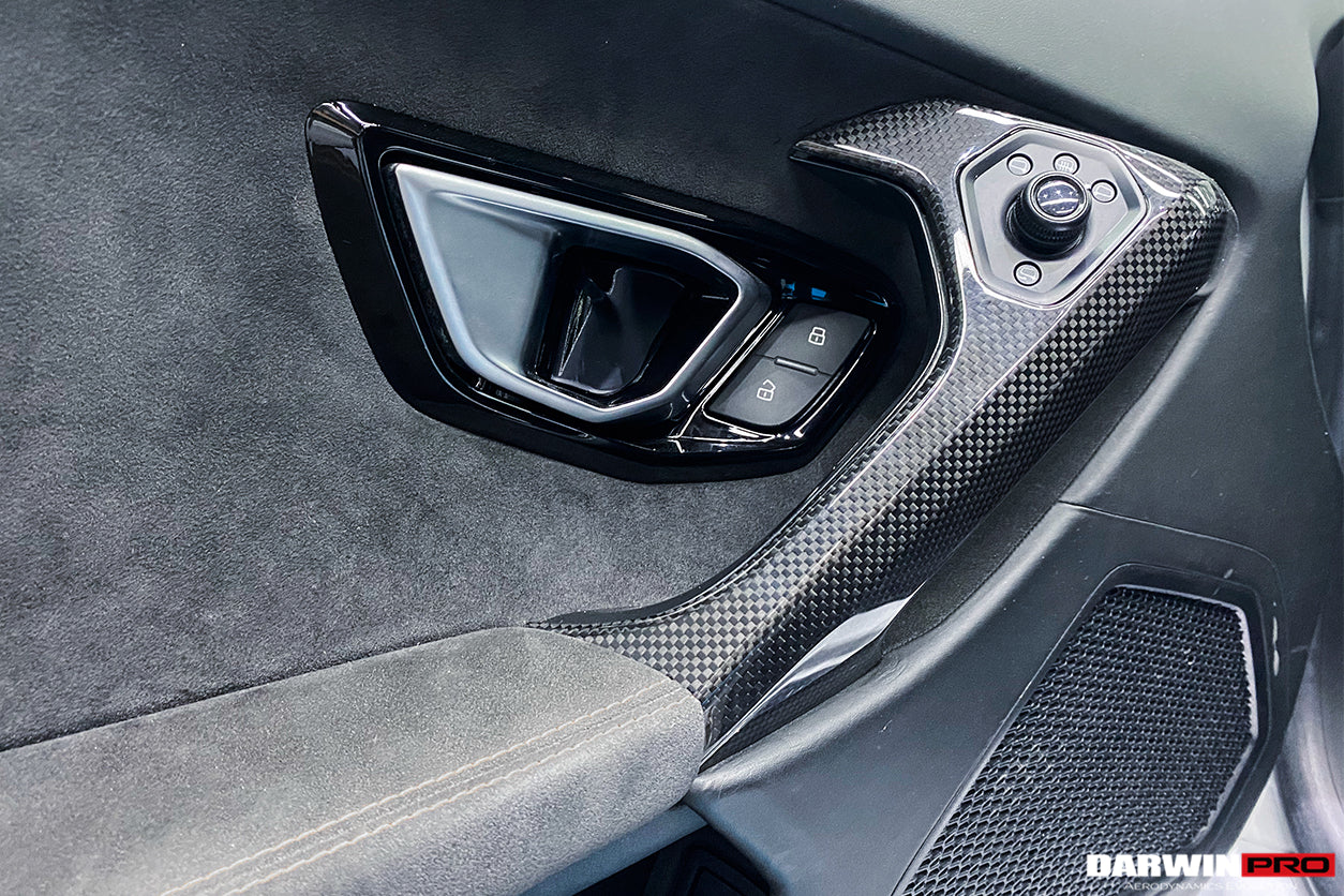 DarwinPRO 2015-2023 Lamborghini Huracan LP610 & LP580 & EVO Autoclave Carbon Fiber Door Handle - DarwinPRO Aerodynamics
