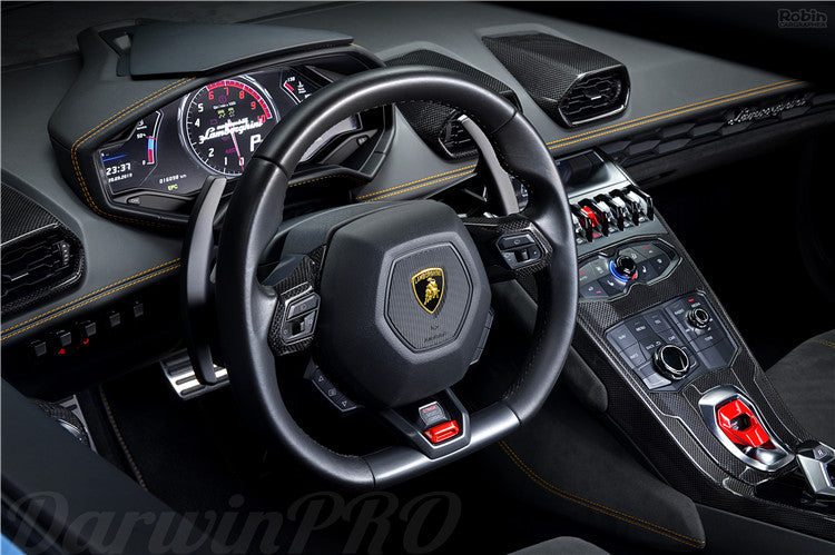 DarwinPRO 2015-2023 Lamborghini Huracan LP610 & LP580 & EVO Autoclave Carbon Fiber AC Panel Trim Replacement - DarwinPRO Aerodynamics
