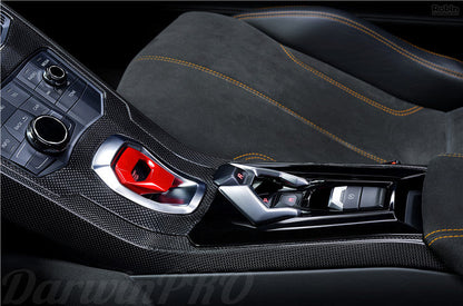 DarwinPRO 2015-2023 Lamborghini Huracan LP610 & LP580 & EVO Autoclave Carbon Fiber Center Console Border Trim - DarwinPRO Aerodynamics
