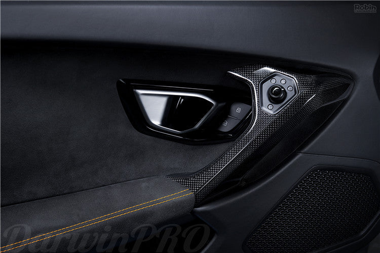 DarwinPRO 2015-2023 Lamborghini Huracan LP610 & LP580 & EVO Autoclave Carbon Fiber Door Handle - DarwinPRO Aerodynamics
