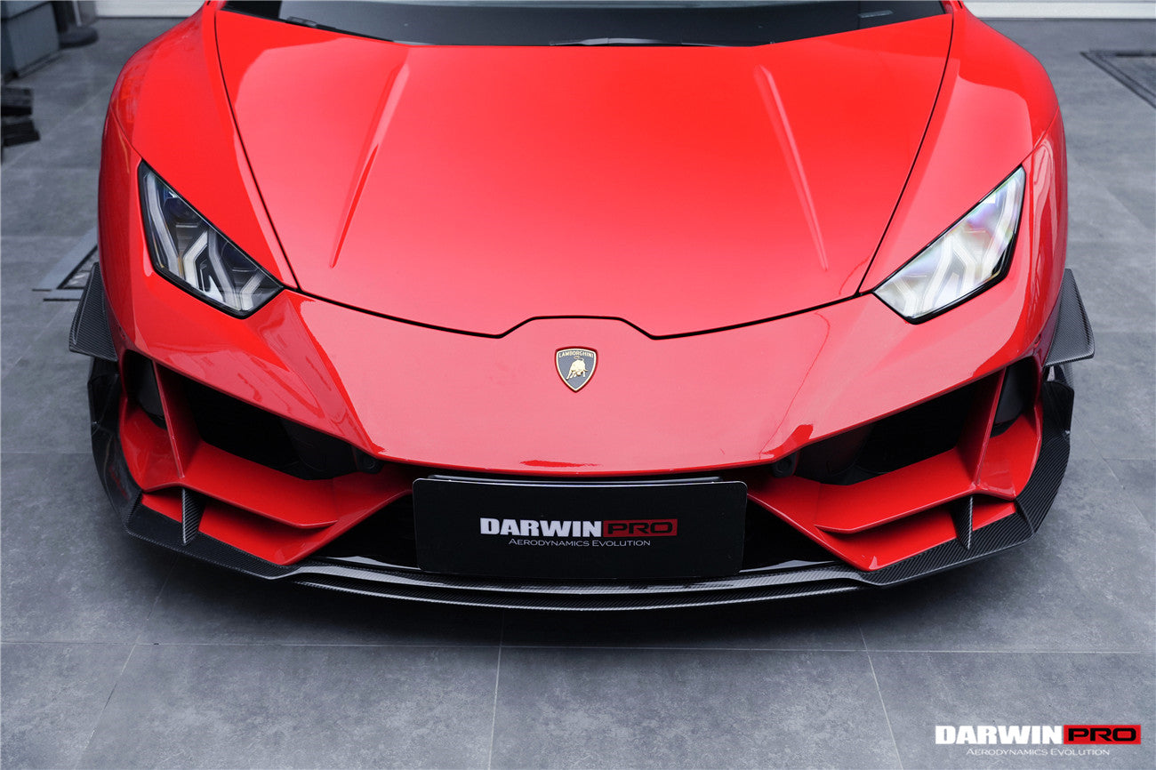2019-2023 Lamborghini Huracan EVO 4WD ONLY BKSS Style Carbon Front Bumper Canards
