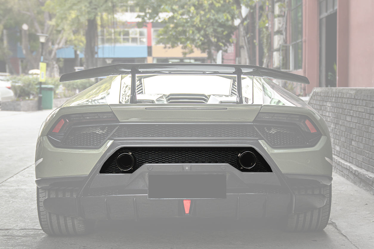 2017-2020 Lamborghini Huracan Performante Dry Carbon Rear Bumper Exhaust Grille