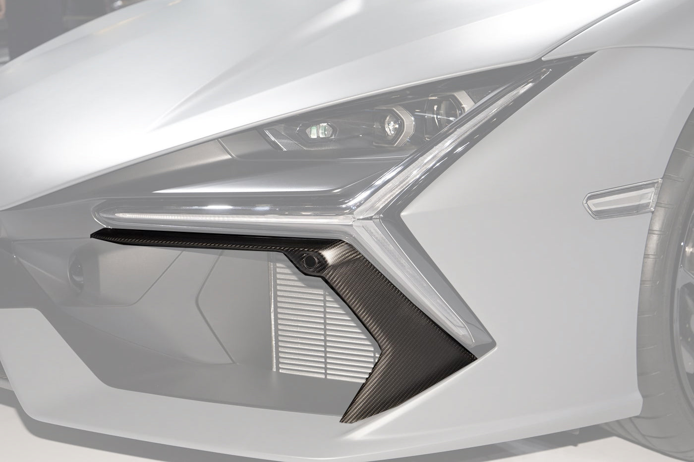 DarwinPRO 2023-UP Lamborghini Revuelto OE Style Autoclave Carbon Fiber Front Bumper Air Vent Trims