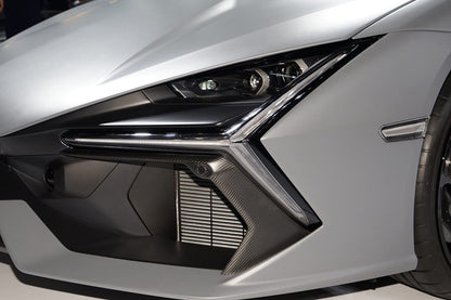 2023-UP Lamborghini Revuelto OE Style Autoclave Carbon Fiber Front Bumper Air Vent Trims