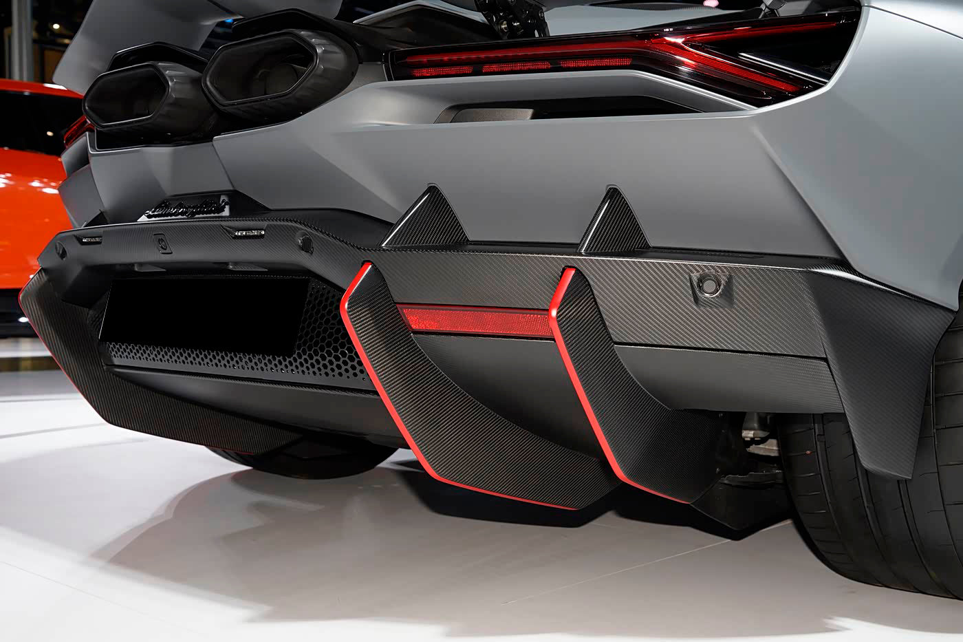 DarwinPRO 2023-UP Lamborghini Revuelto OE Style Autoclave Carbon Fiber Rear Diffuser