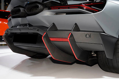 2023-UP Lamborghini Revuelto OE Style Autoclave Carbon Fiber Rear Diffuser