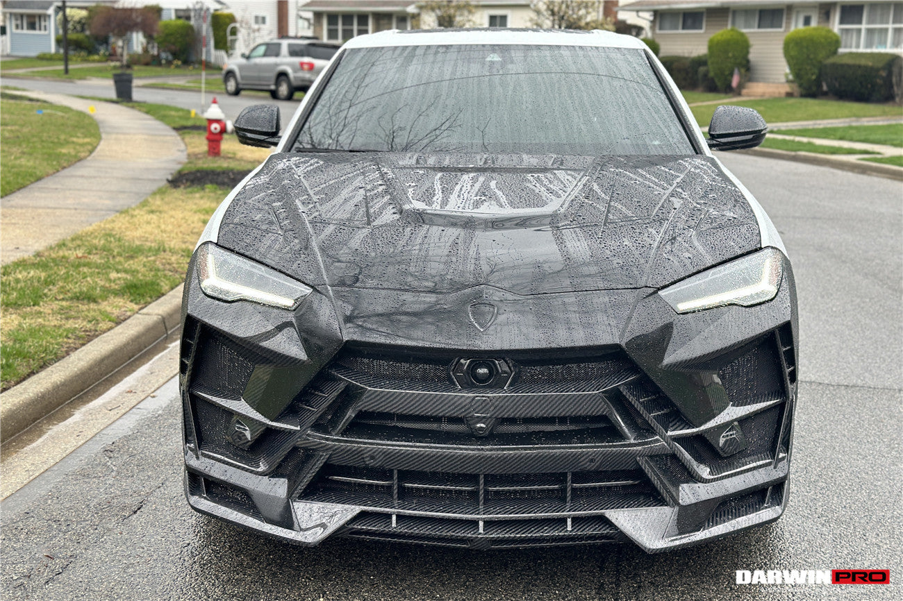 DarwinPRO 2018-2025 Lamborghini URUS BKSS Part Carbon Fiber Hood And Front Bumper | Fits URUS, S, Performante