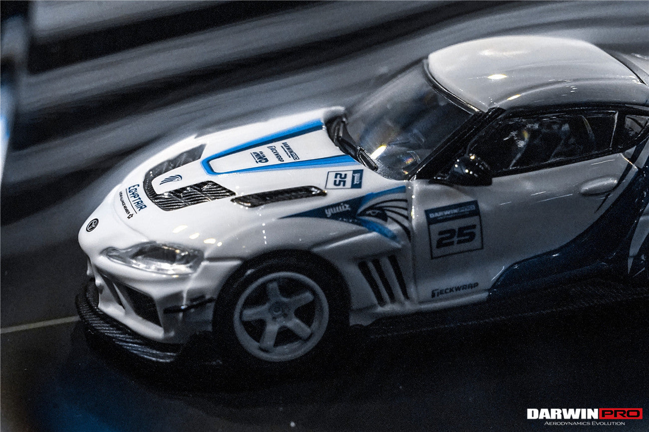 Limited Edition 1:64 Scale Diecast Toyota GR Supra A90 A91 Wide Body Model | Darwinpro BKSSII Carbon Fiber Kit