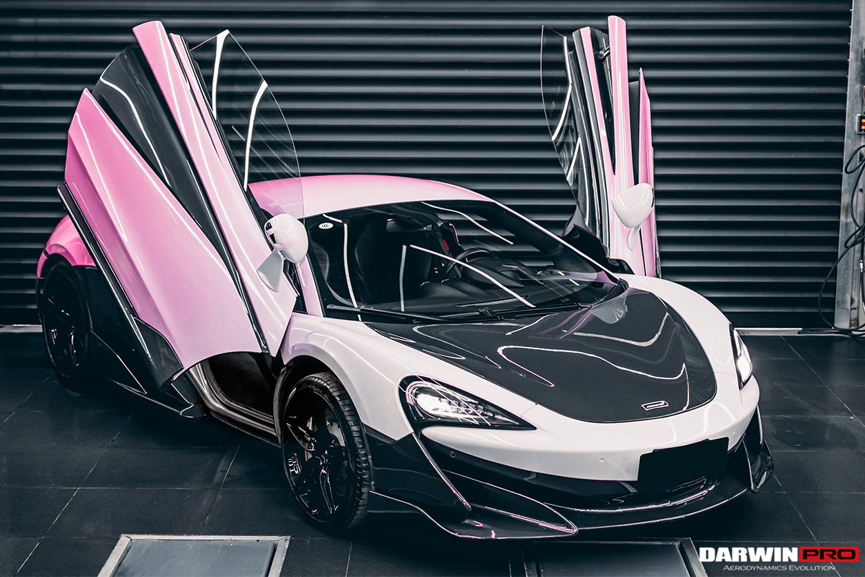 DarwinPRO 2018-2021 McLaren 600lt Carbon Fiber Front Bumper Side Splitter