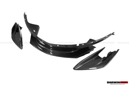 DarwinPRO 2015-2020 McLaren 540C & 570S Convert 600LT Carbon Fiber Front Bumper Lip With Undertray - DarwinPRO Aerodynamics