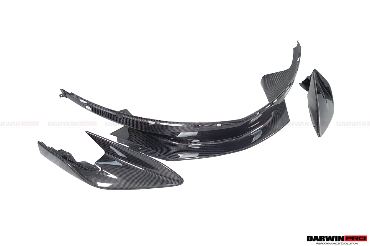 DarwinPRO 2015-2020 McLaren 540C & 570S Convert 600LT Carbon Fiber Front Bumper Lip With Undertray - DarwinPRO Aerodynamics