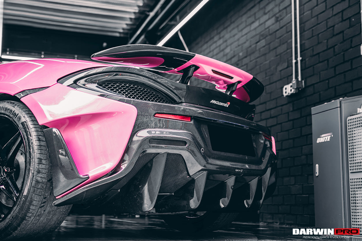 2018-2021 McLaren 600lt Carbon Fiber Rear Bumper Side Canards