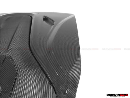 2015-2020 McLaren 540C 570S 570GT 600LT-Style Partial Carbon Fiber Rear Bumper with Diffuser  and Trunk Spoiler and Engine Trunk and Exhaust