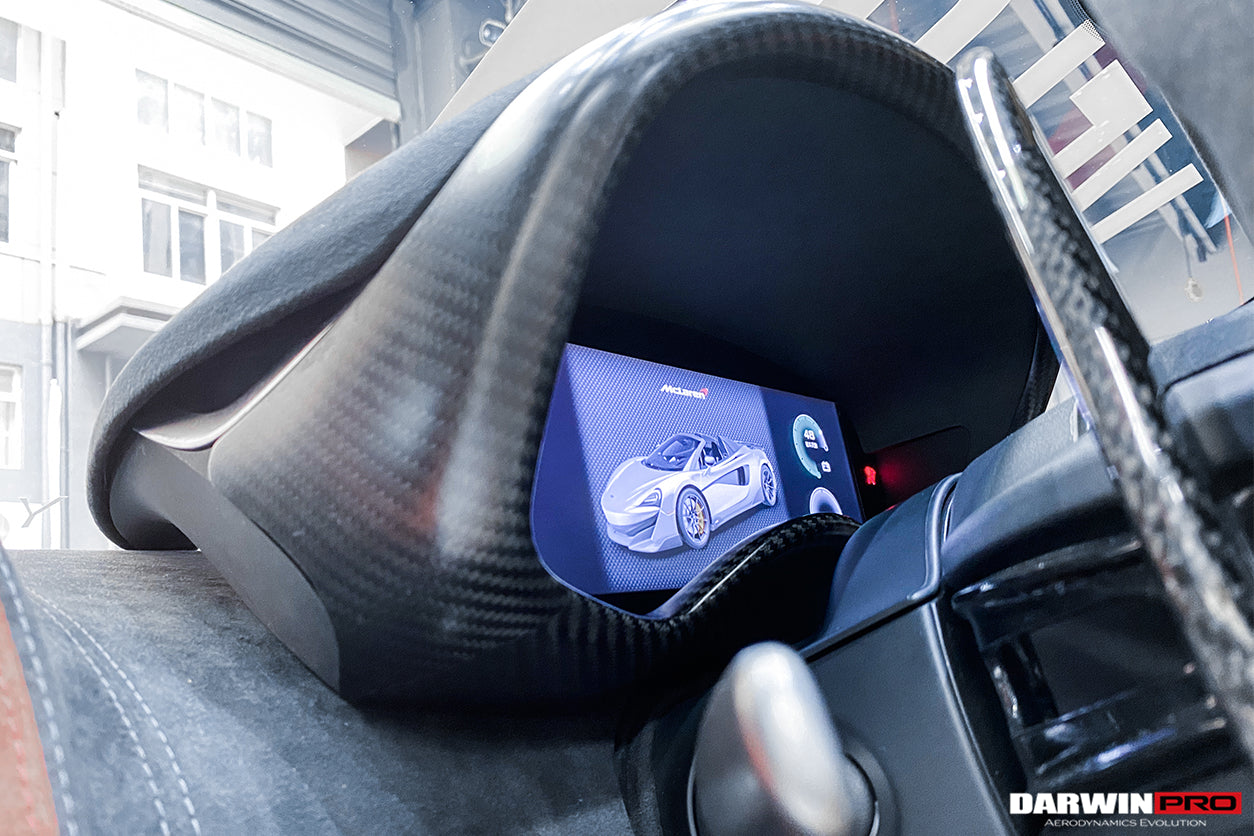 2015-2021 McLaren 540c 570s 570gt 600lt Dry Carbon Fiber Instrument Surround Panel Cover