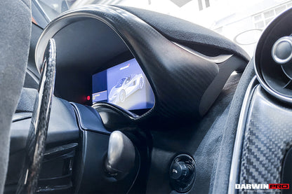 2015-2021 McLaren 540c 570s 570gt 600lt Dry Carbon Fiber Instrument Surround Panel Cover
