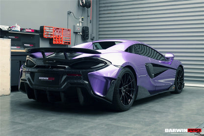 2018-2021 McLaren 600lt Carbon Fiber Rear Bumper Side Canards