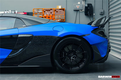 2018-2021 McLaren 600lt Carbon Fiber Rear Bumper Side Canards