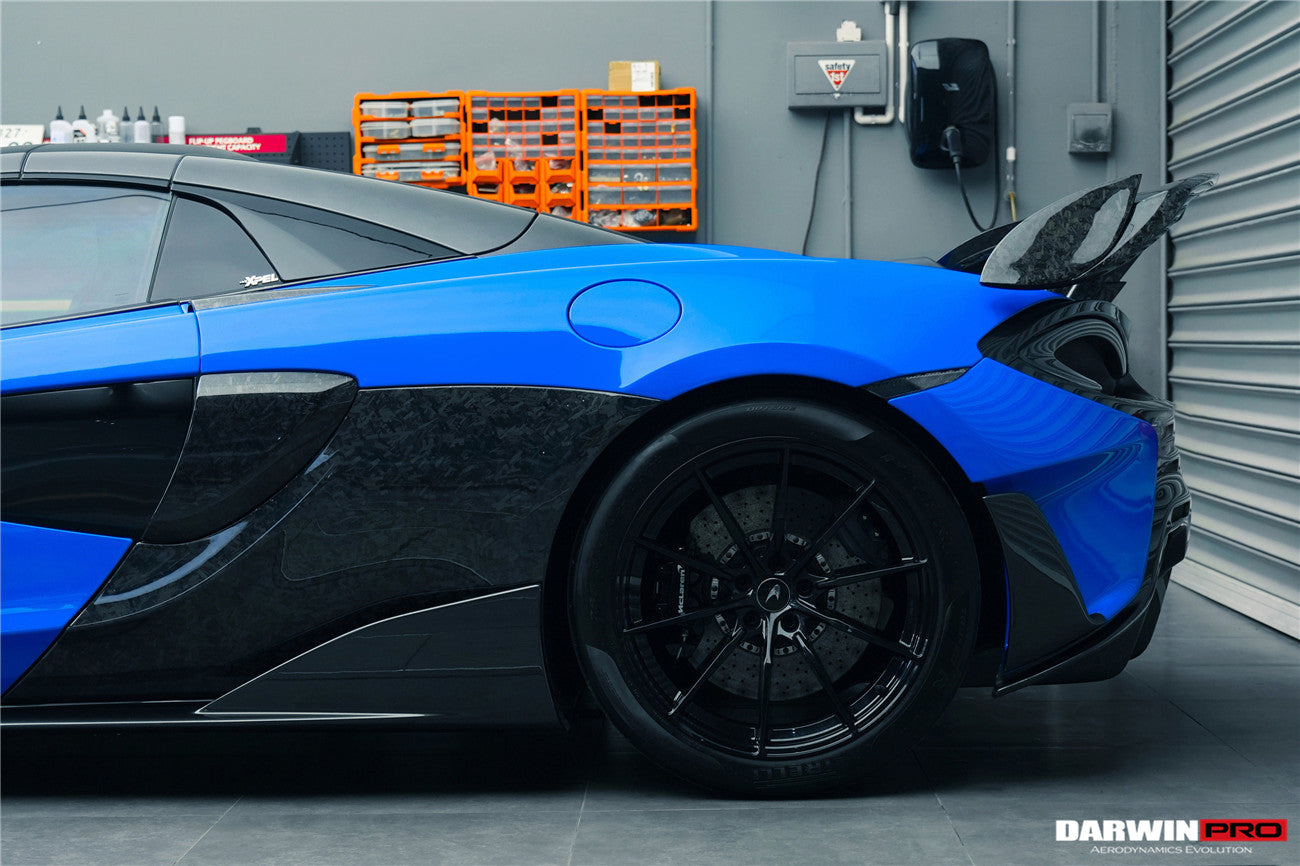 2018-2021 McLaren 600lt Carbon Fiber Quarter Panel Side Scoops - DarwinPRO Aerodynamics