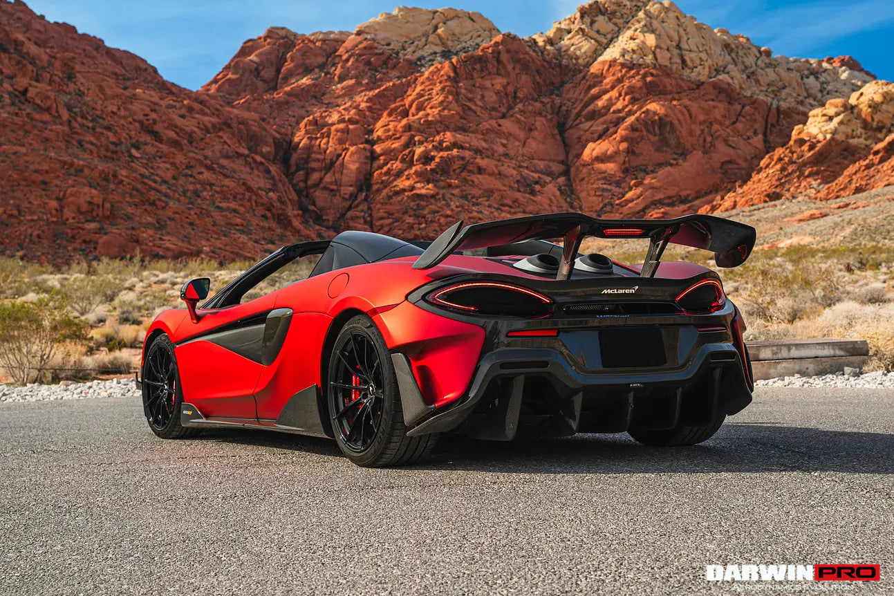 2018-2021 McLaren 600lt Carbon Fiber Rear Bumper Side Canards