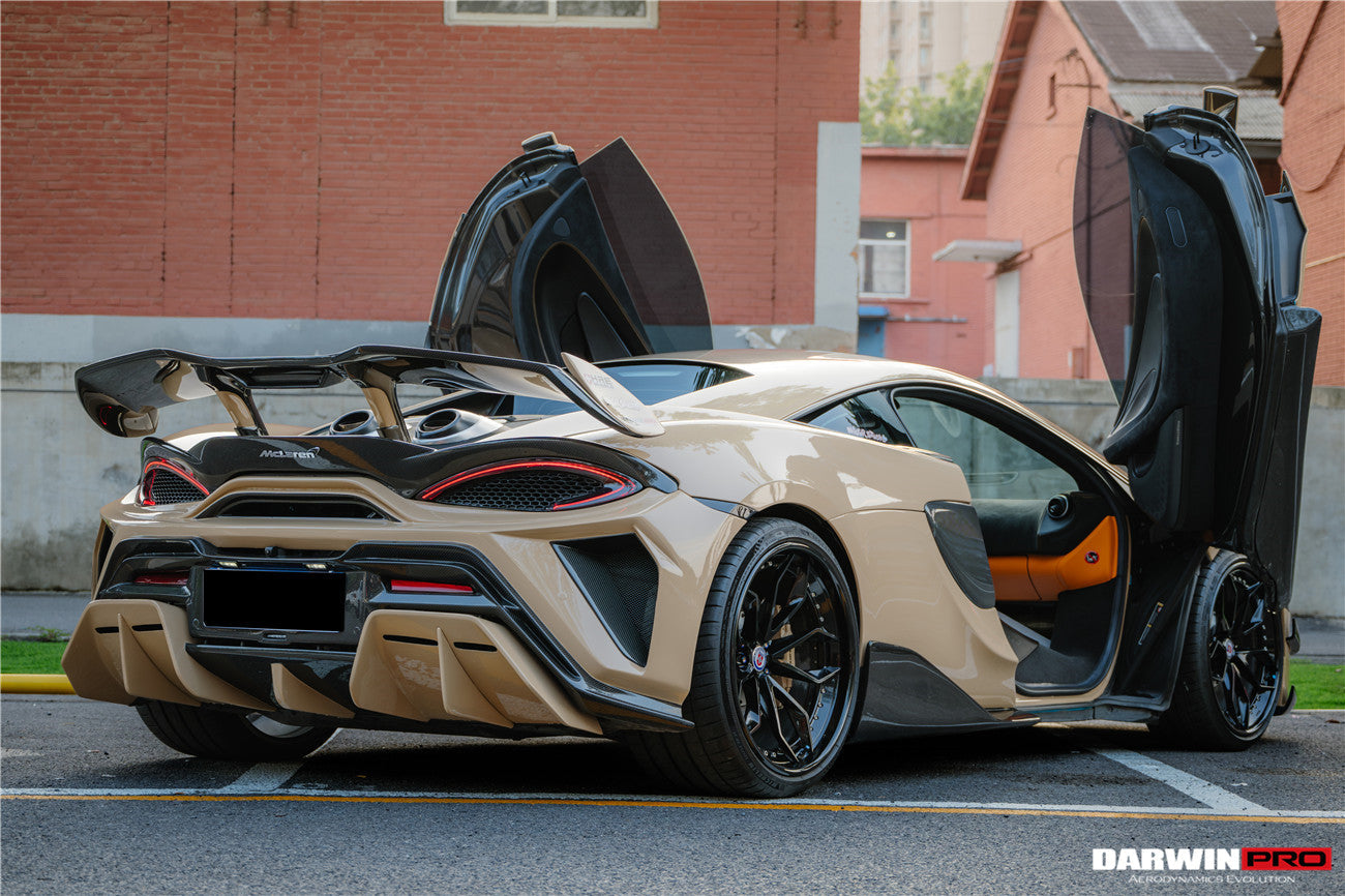 DarwinPRO 2018-2021 McLaren 600lt BKSS Style Partial Carbon Fiber Rear Bumper