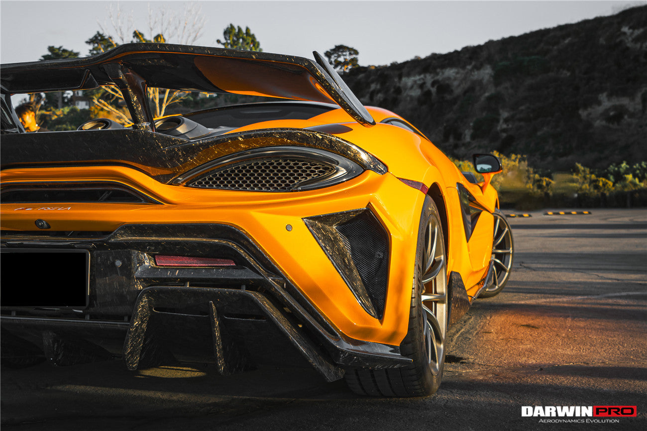 DarwinPRO 2018-2021 McLaren 600lt BKSS Style Partial Carbon Fiber Rear Bumper
