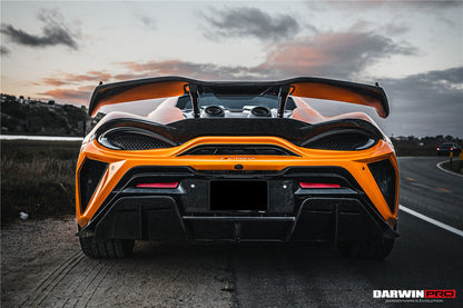 Darwinpro 2015-2021 McLaren 540c & 570s BKSS Style Rear Bumper and Wing and Engine Trunk and Exhaust