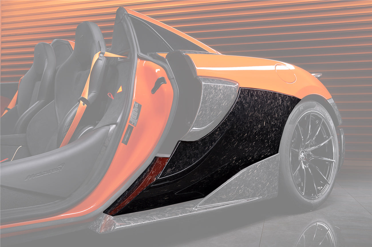 2018-2021 McLaren 600lt Cabon Fiber Quarter Panel Rear Side Skirts