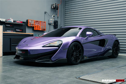 2018-2021 McLaren 600lt Carbon Fiber Front Lip Side Splitter