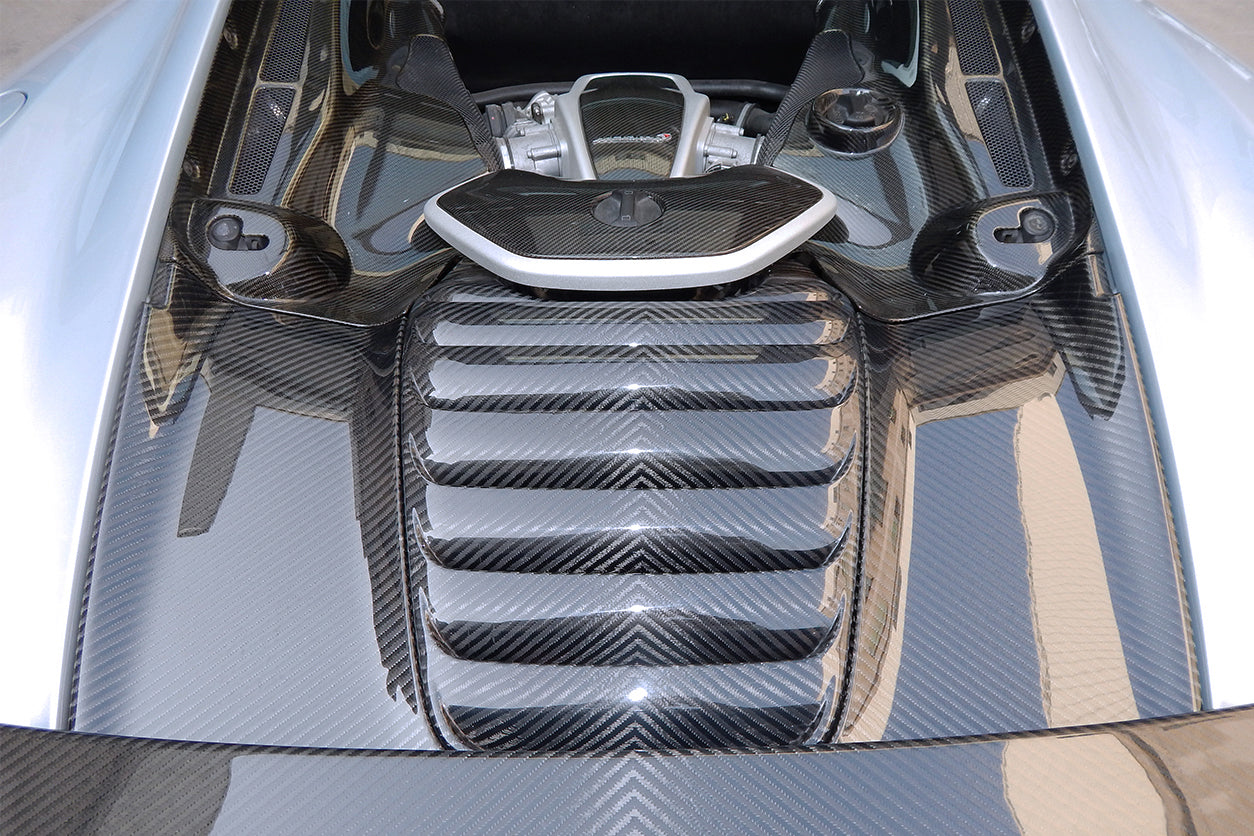 2011-2017 McLaren 650s MP4 12C Autoclave Carbon Fiber Armadillo Engine Cover Repalcement - DarwinPRO Aerodynamics