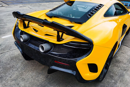 2011-2017 McLaren 650S 625C MP4 12C  675LT Style Dry Carbon Fiber Rear Body Kit