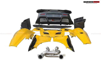 2011-2017 McLaren 650S 625C MP4 12C  675LT Style Dry Carbon Fiber Rear Body Kit