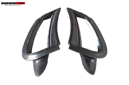 2017-2023 McLaren 720s Carbon Fiber Front Bumper Side Air Vents Replacement - DarwinPRO Aerodynamics