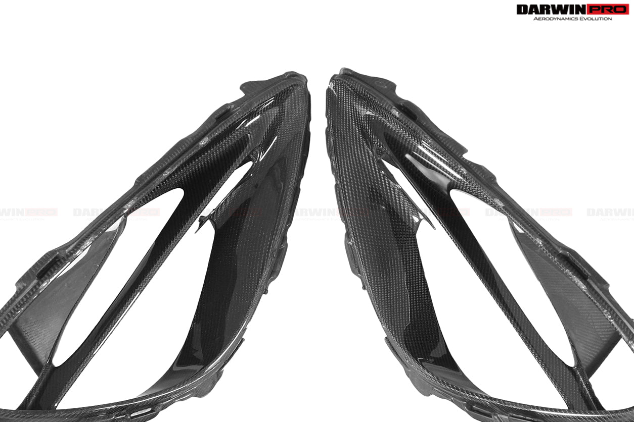 2017-2023 McLaren 720s Dry Carbon Fiber Headlight Inserts Tim Replacement - DarwinPRO Aerodynamics