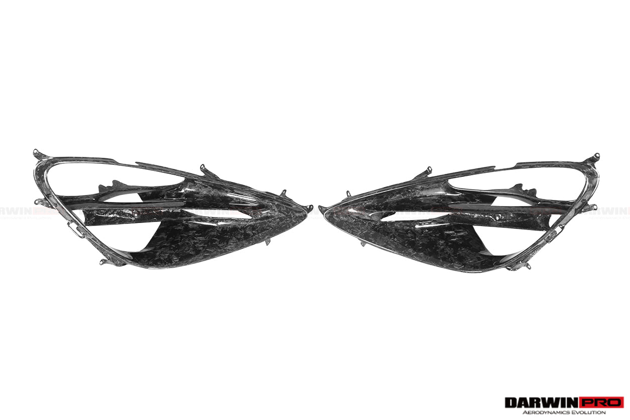 2017-2023 McLaren 720s Dry Carbon Fiber Headlight Inserts Tim Replacement - DarwinPRO Aerodynamics