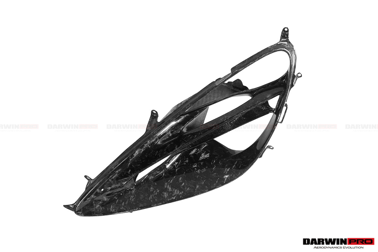 2017-2023 McLaren 720s Dry Carbon Fiber Headlight Inserts Tim Replacement - DarwinPRO Aerodynamics