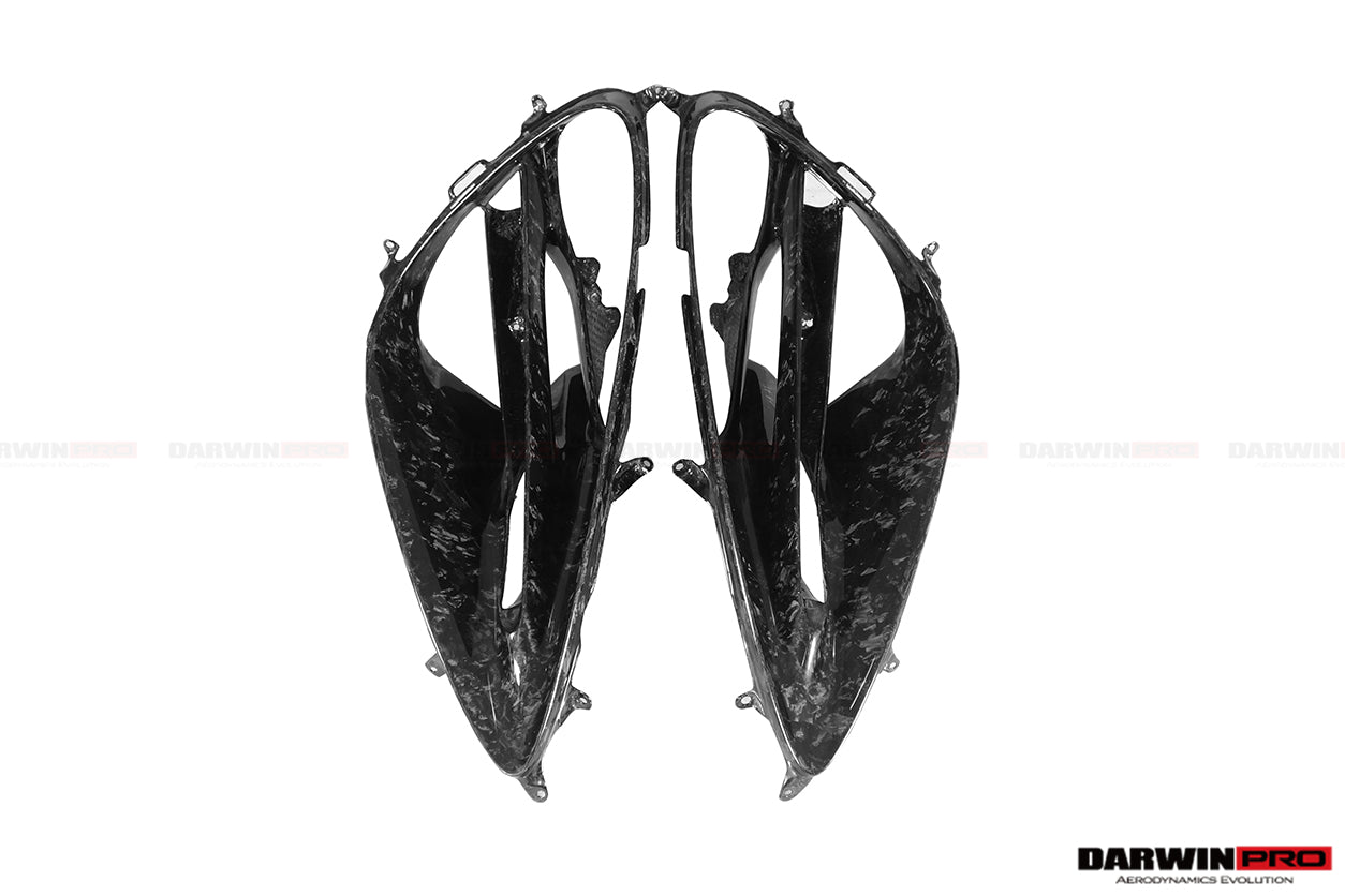 2017-2023 McLaren 720s Dry Carbon Fiber Headlight Inserts Tim Replacement - DarwinPRO Aerodynamics