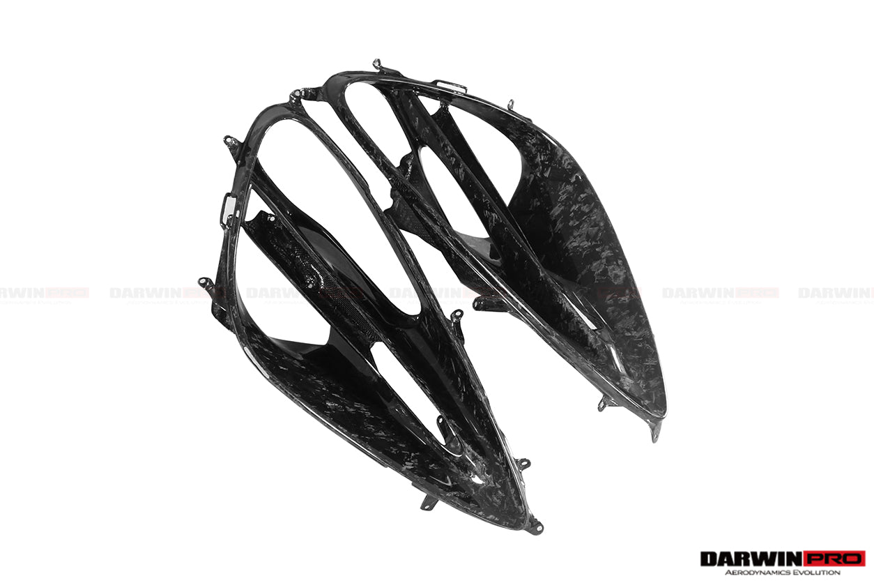2017-2023 McLaren 720s Dry Carbon Fiber Headlight Inserts Tim Replacement - DarwinPRO Aerodynamics