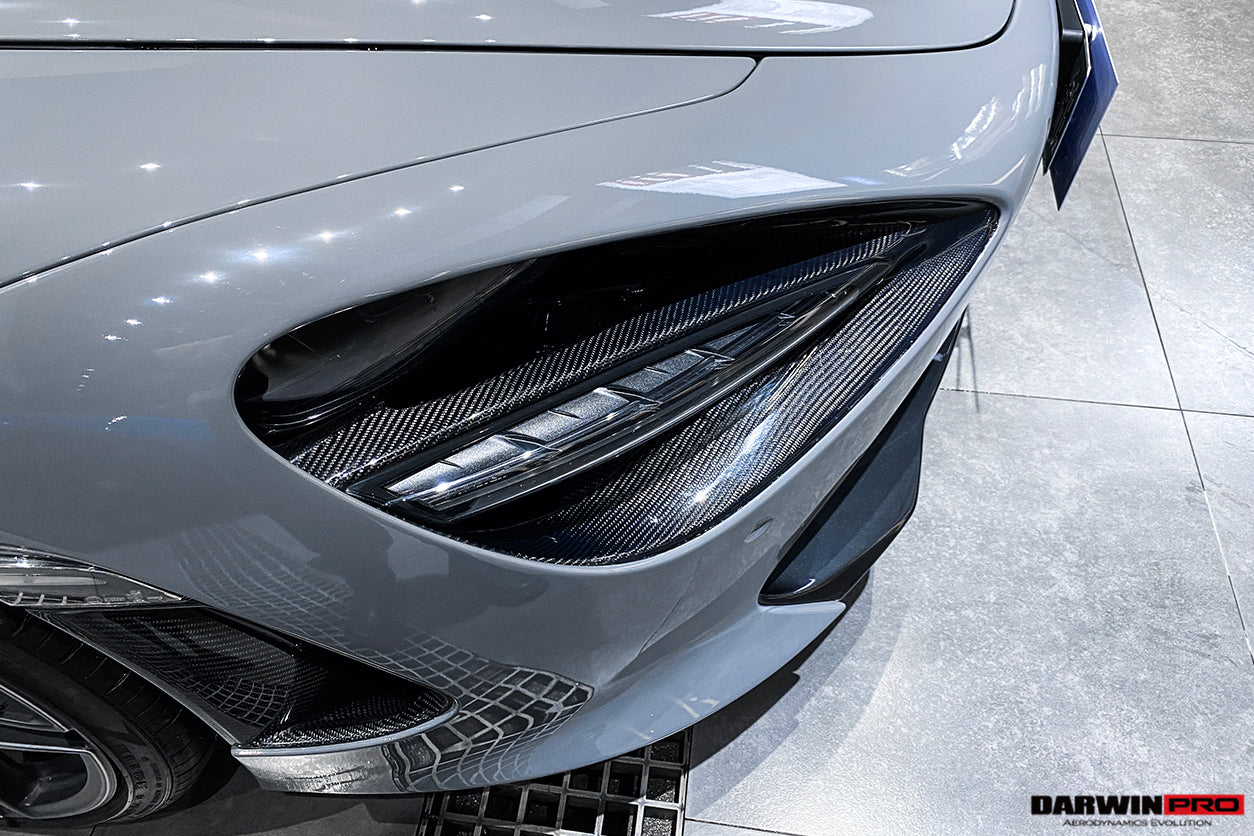 2017-2023 McLaren 720s Dry Carbon Fiber Headlight Inserts Tim Replacement - DarwinPRO Aerodynamics