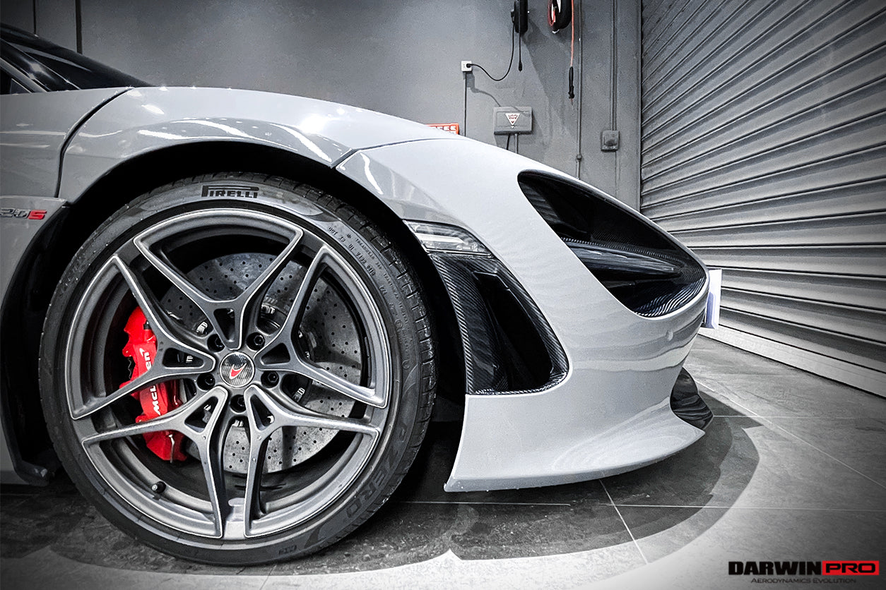 2017-2023 McLaren 720s Dry Carbon Fiber Headlight Inserts Tim Replacement - DarwinPRO Aerodynamics