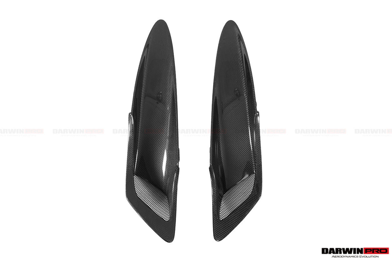 2017-2023 McLaren 720s Dry Carbon Fiber Rear Trunk Air Intake Vents Replacement - DarwinPRO Aerodynamics