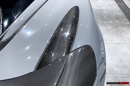 2017-2023 McLaren 720s Dry Carbon Fiber Rear Trunk Air Intake Vents Replacement - DarwinPRO Aerodynamics