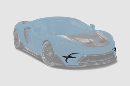 2019-UP McLaren GT iMP Design Carbon Fiber Front Bumper Vents Canards | Fits GT, GTS - DarwinPRO Aerodynamics