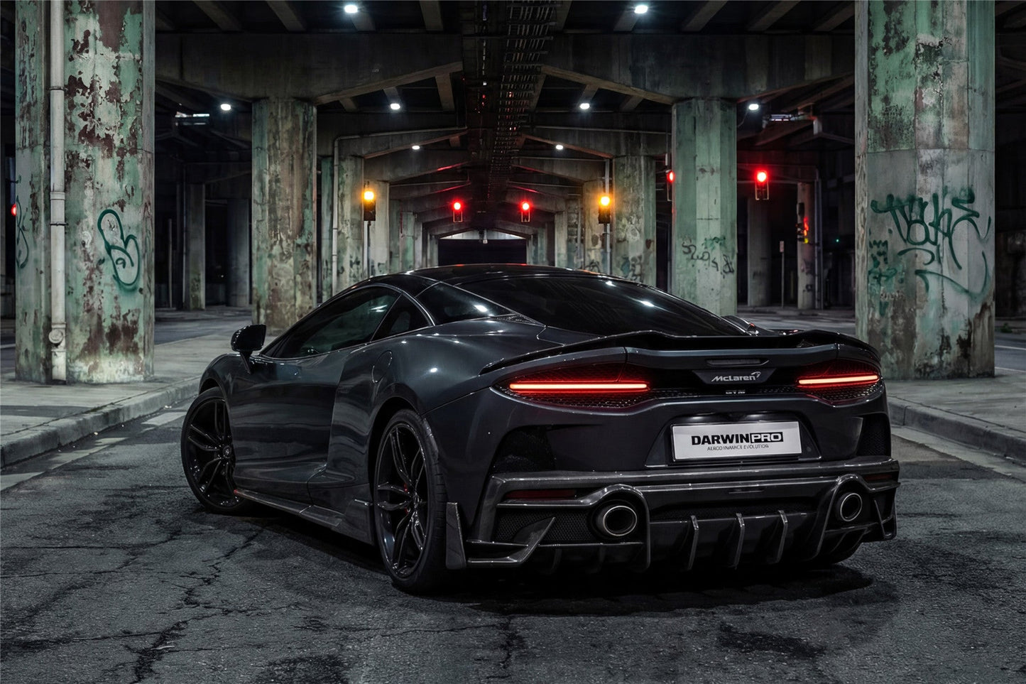 2019-UP McLaren GT iMP Design Carbon Fiber Rear Diffuser | Fits GT, GTS - DarwinPRO Aerodynamics