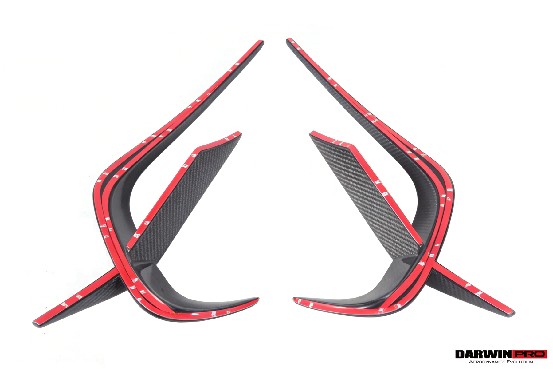 2019-UP McLaren GT iMP Design Carbon Fiber Front Bumper Vents Canards | Fits GT, GTS - DarwinPRO Aerodynamics