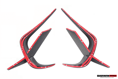 2019-UP McLaren GT iMP Design Carbon Fiber Front Bumper Vents Canards | Fits GT, GTS - DarwinPRO Aerodynamics
