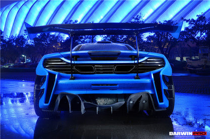 2011-2017 McLaren MP4 12C & 650S Rebel Performance Style Partial Carbon Fiber Rear Bumper - DarwinPRO Aerodynamics