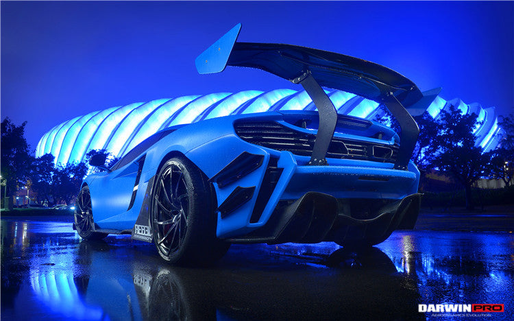 2011-2017 McLaren MP4 12C & 650S Rebel Performance Style Partial Carbon Fiber Rear Bumper - DarwinPRO Aerodynamics