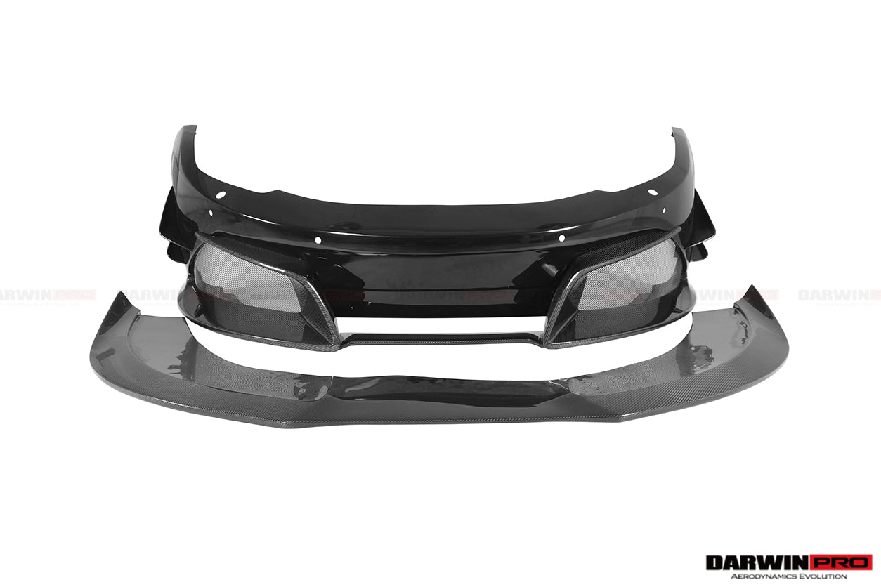 2011-2014 McLaren MP4 12C Rebel Performance Style Partial Carbon Fiber Front Bumper With Lip - DarwinPRO Aerodynamics