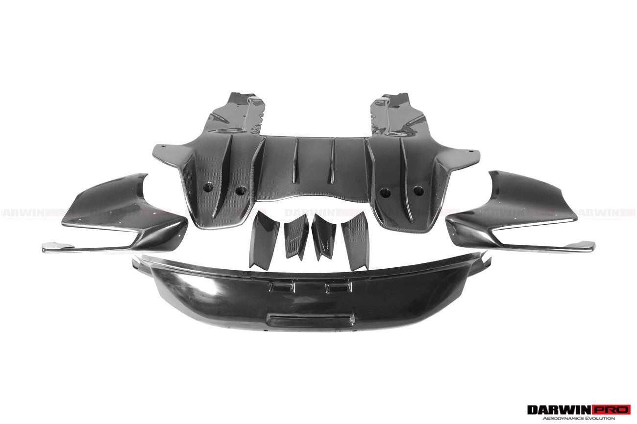 2011-2017 McLaren MP4 12C & 650S Rebel Performance Style Partial Carbon Fiber Rear Bumper - DarwinPRO Aerodynamics